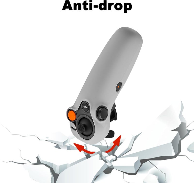 Houjunor Protective case for DJI RC Motion 3 Controller, Silicone Sleeve Cover for DJI Aavata 2 Remote Controller, Anti-Drop and Anti-Scratch Drone Accessories for Motion 3 Remote Control Grip (Gray) - Image 3